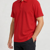 Matthias Cotton Polo Shirt - Lead Product Detail