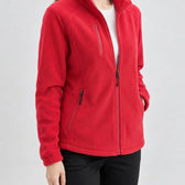 Alisande Stand Collar Fleece Jacket - Lead Product Detail