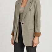 Almudena Notch Lapel Blazer - Lead Product Detail