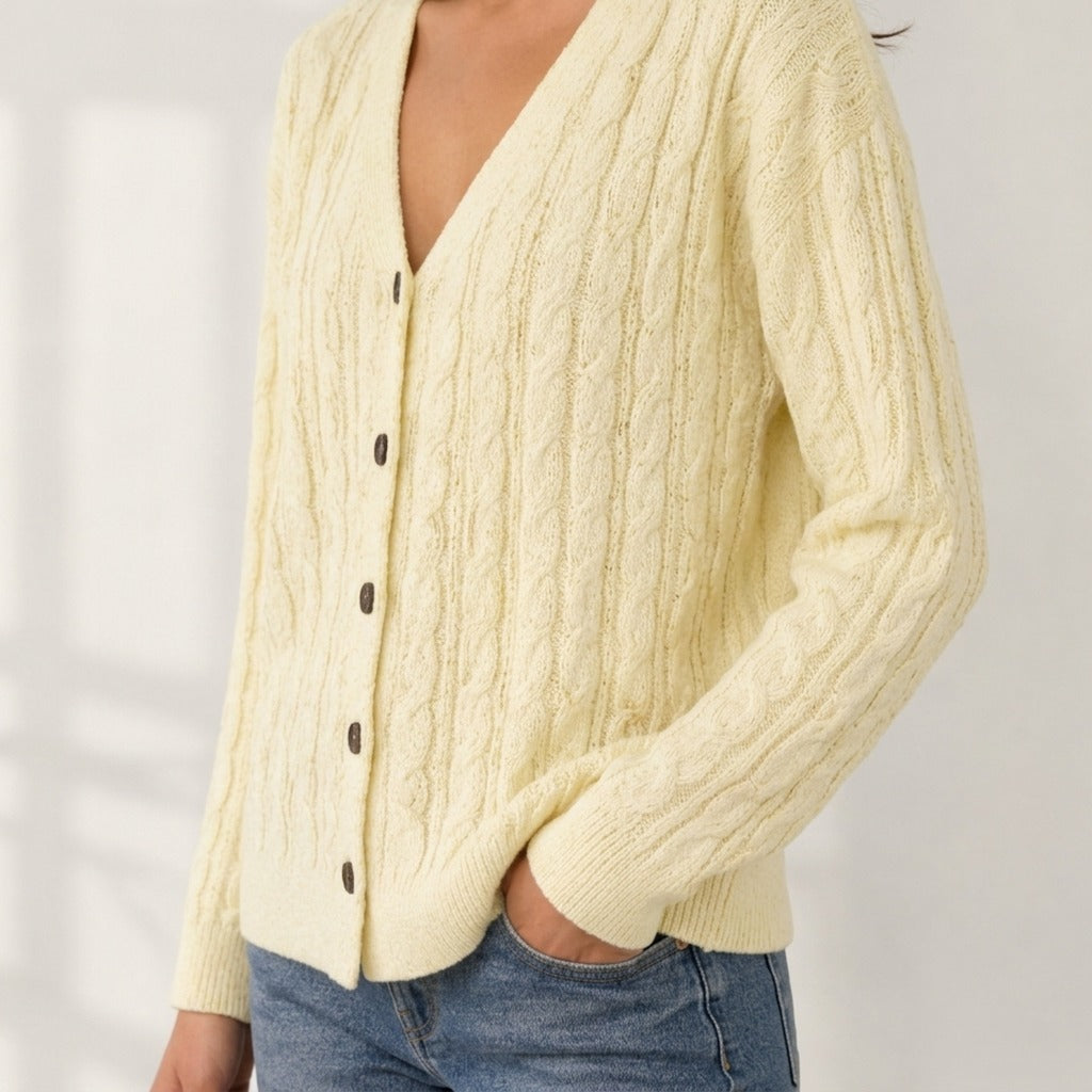 Aloisia Cable Knit Cardigan - Lead Product Detail