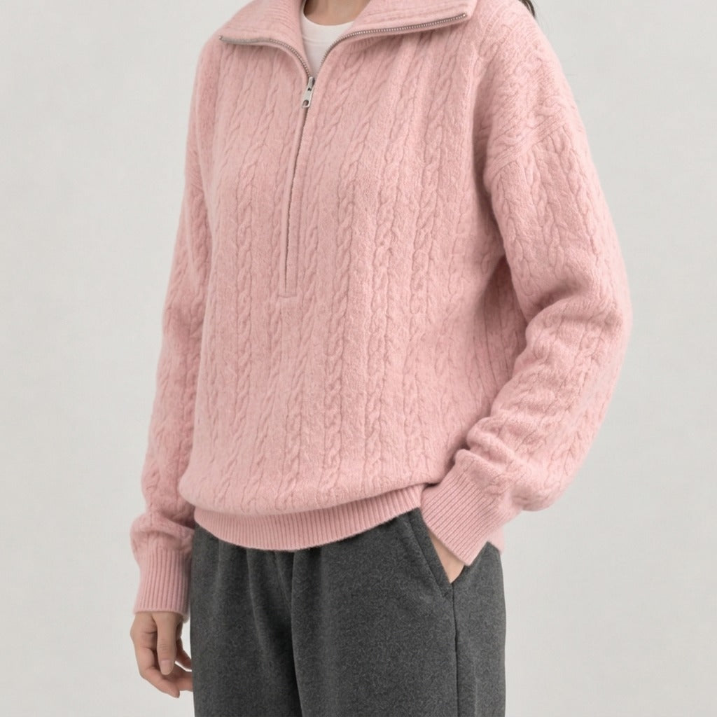 Amandina Cable Knit Sweater - Lead Product Detail