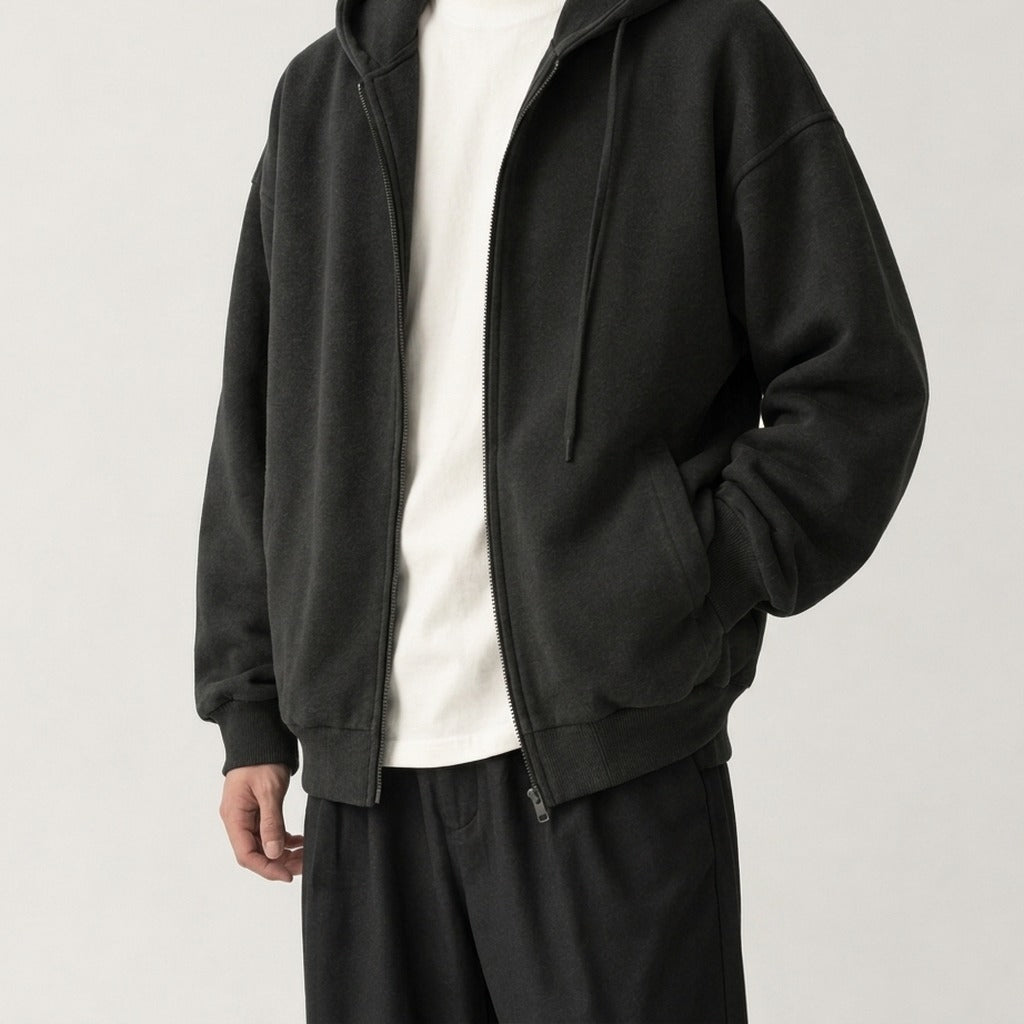 Stanislas Zip Up Jacket - Lead Product Detail