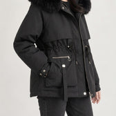 Anja Fur Trim Jacket - Lead Product Detail