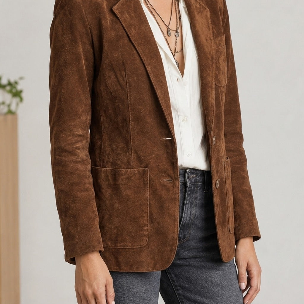 Annabelle Suede Jacket - Lead Product Detail