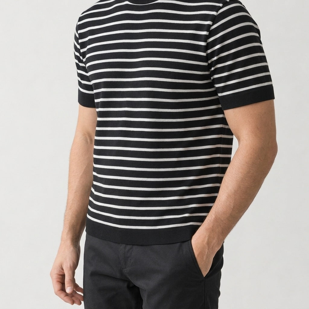 Walter Striped Knit Top - Lead Product Detail