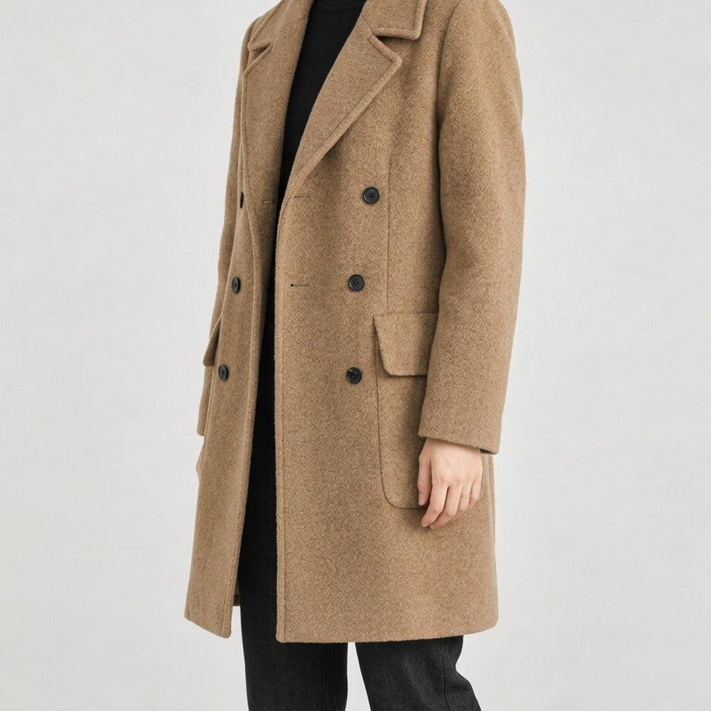 Annalena Double Breasted Coat - Lead Product Detail