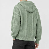 Zeno Cable Knit Jacket - Lead Product Detail