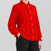 Barbro Ruffle Collar Blouse - Lead Product Detail