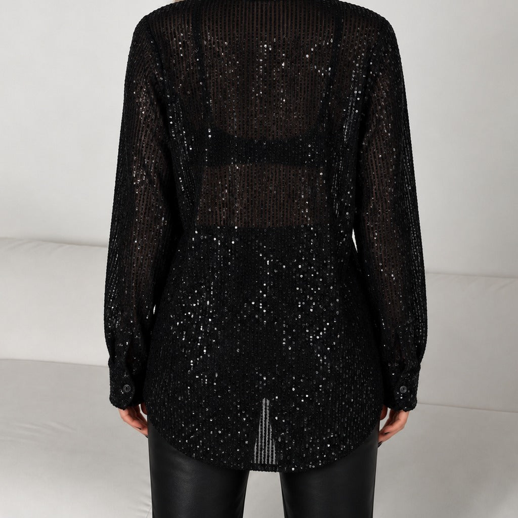 Bergljot Sequined Shirt - Lead Product Detail