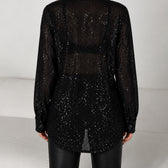 Bergljot Sequined Shirt - Lead Product Detail