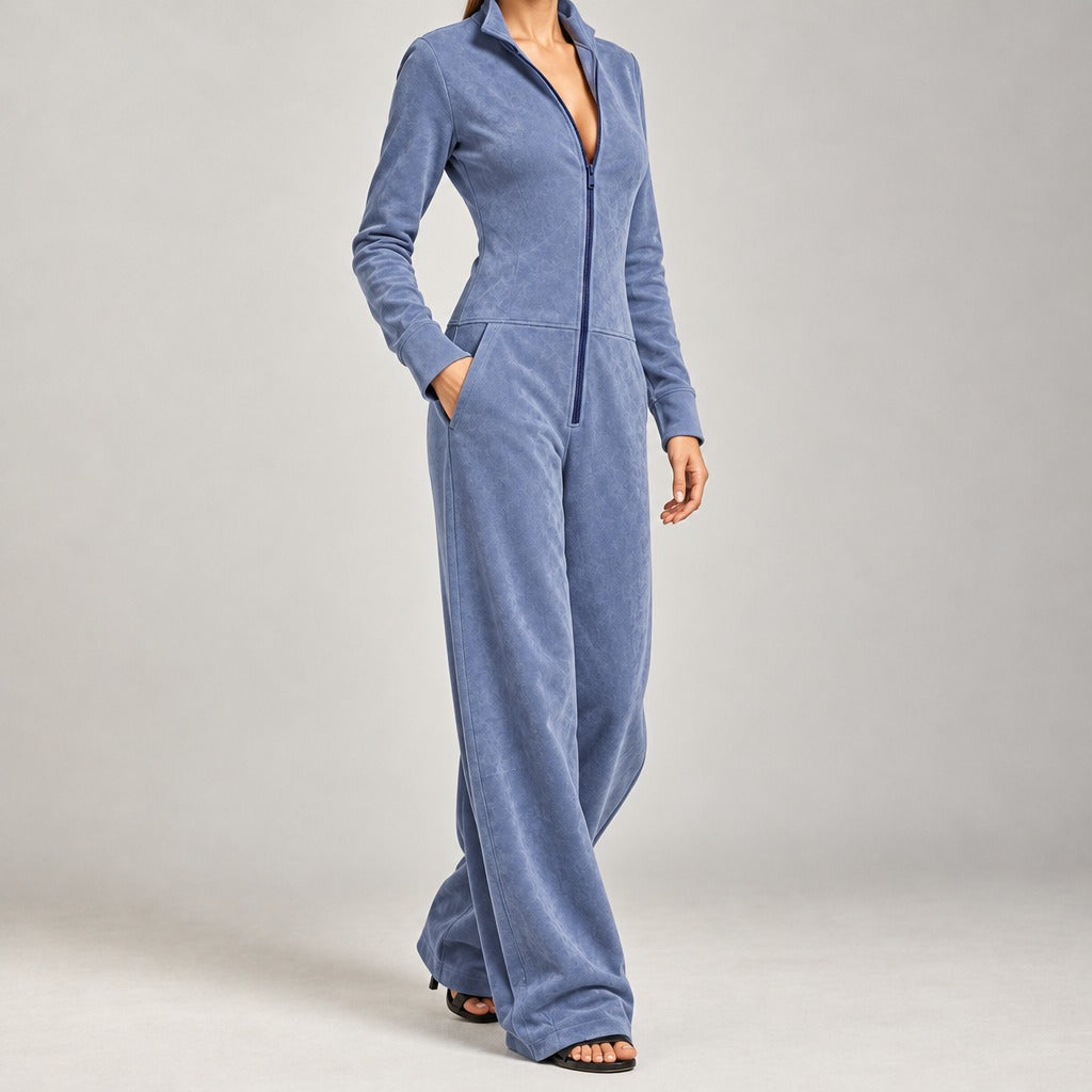 Borgny Wide Leg Jumpsuit - Lead Product Detail