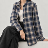 Carlijn Relaxed Plaid Shirt - Lead Product Detail