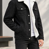 Agostino Sherpa Denim Jacket - Lead Product Detail