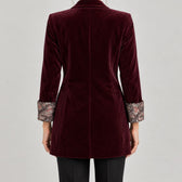 Cathrin Floral Lapel Blazer - Lead Product Detail