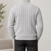Alfio Cable Knit Sweater - Lead Product Detail