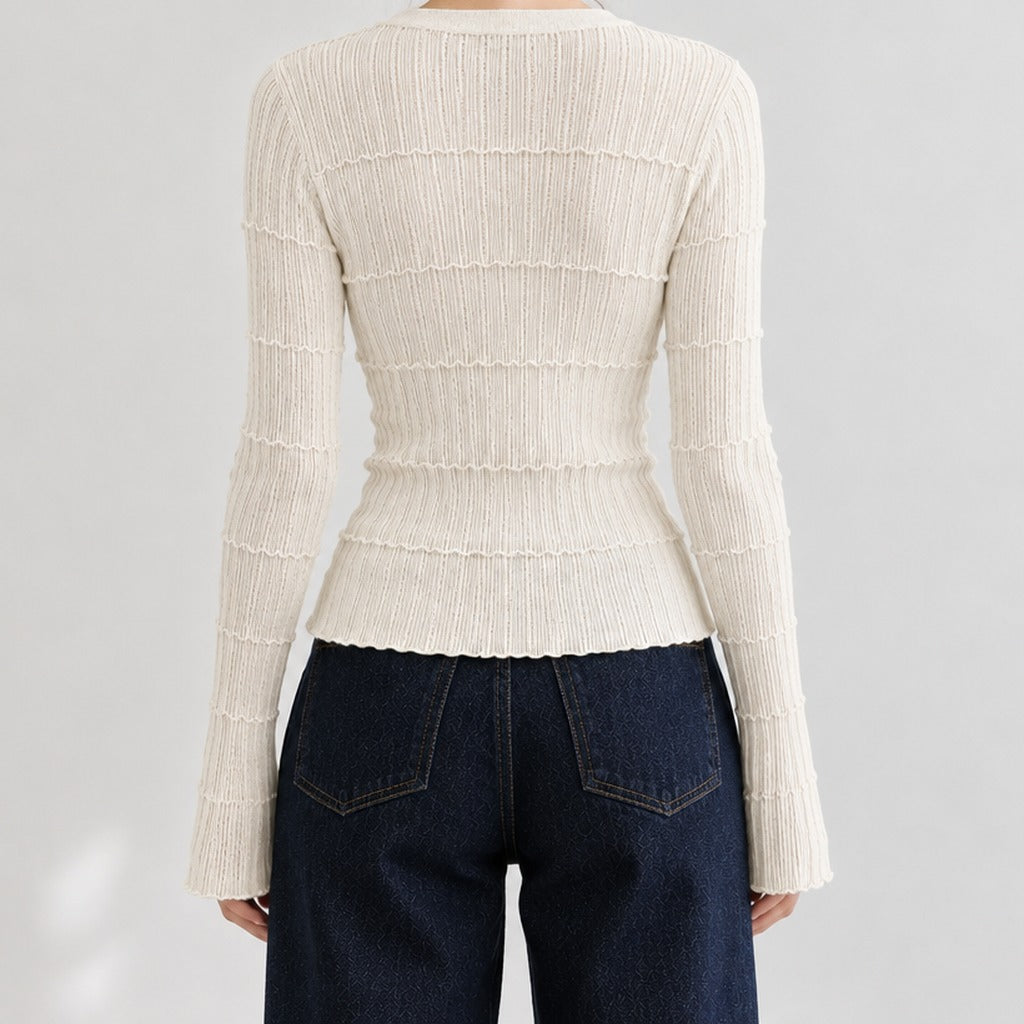 Dorina Ribbed Cardigan - Lead Product Detail