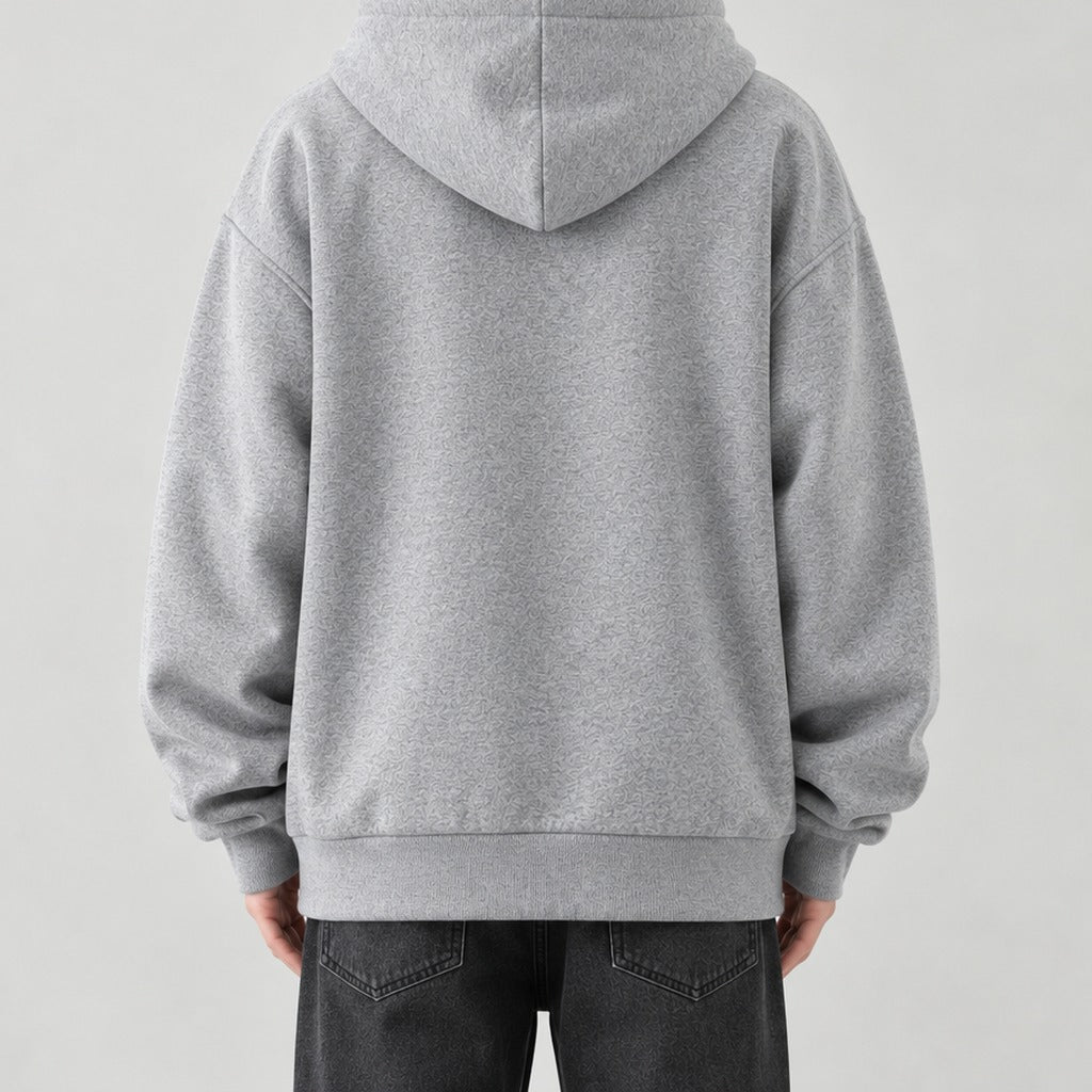 Arve Relaxed Zip Hoodie - Lead Product Detail