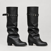 Emelie Buckle Boots - Lead Product Detail