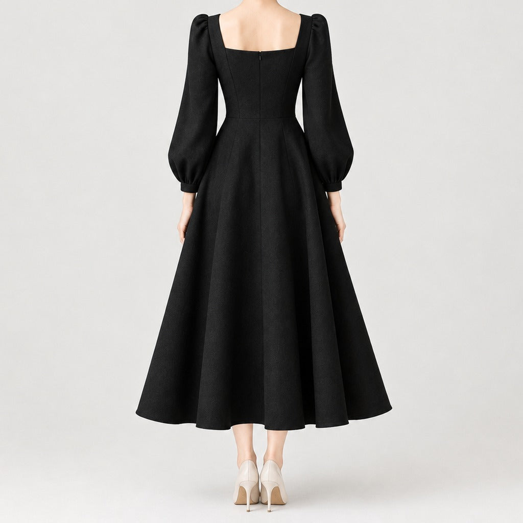 Emeline Sweetheart Midi Dress - Lead Product Detail