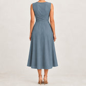 Engracia Crossover Midi Dress - Lead Product Detail