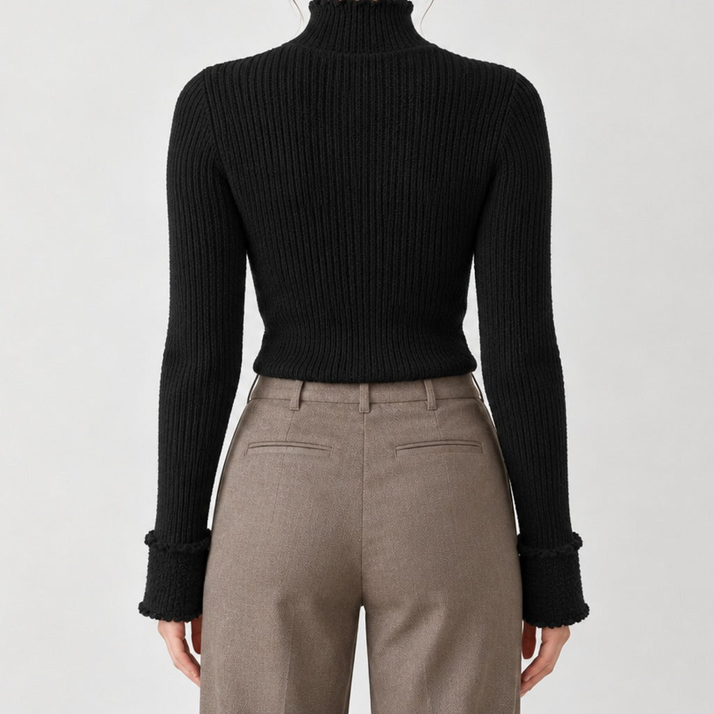 Emmelie Ribbed Sweater - Lead Product Detail