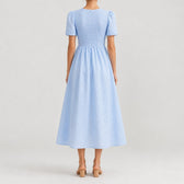 Ersilia Shirred Midi Dress - Lead Product Detail