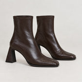 Eulalie Square Toe Ankle Boots - Lead Product Detail