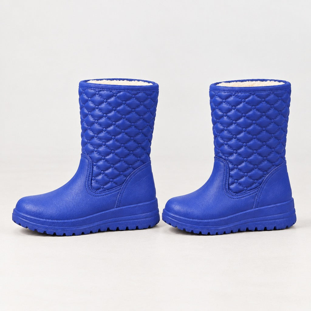 Filippina Quilted Snow Boots - Lead Product Detail