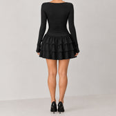 Franziska Ruched Ruffle Dress - Lead Product Detail