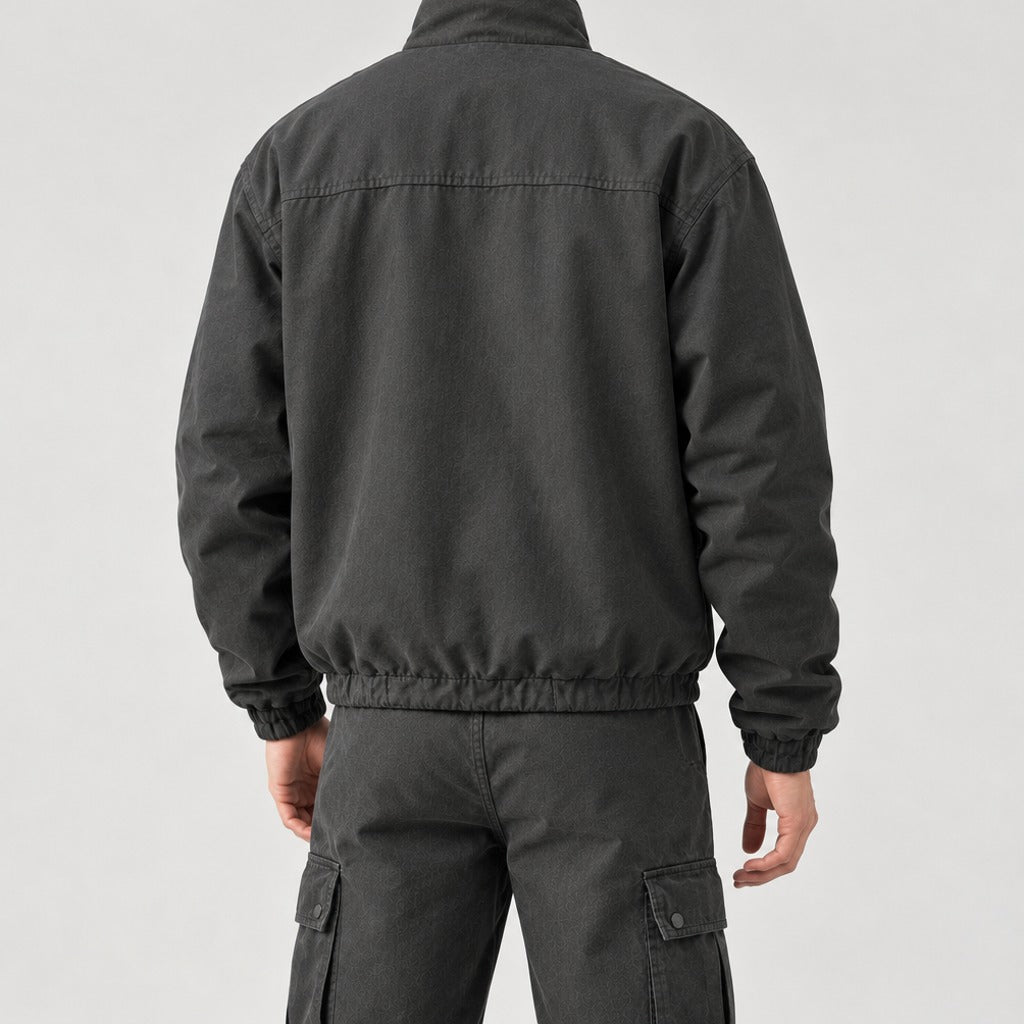 Alfonso Stand Collar Jacket - Lead Product Detail