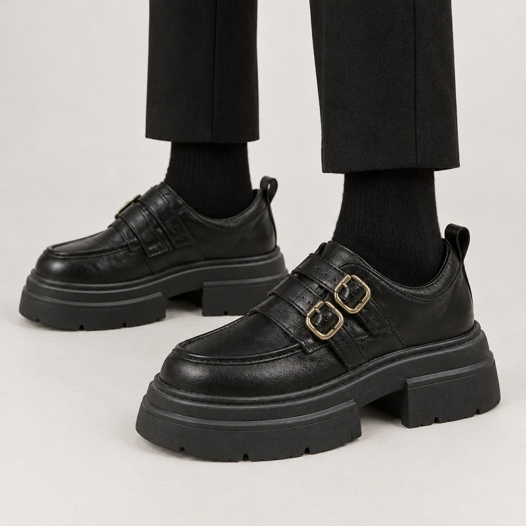 Domenica Double Monk Shoes - Lead Product Detail