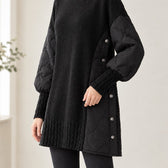 Gunhild Quilted Turtleneck Sweater - Lead Product Detail
