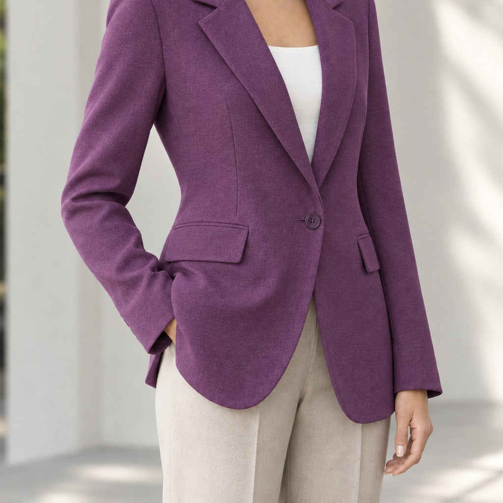 Grietje Notch Lapel Blazer - Lead Product Detail