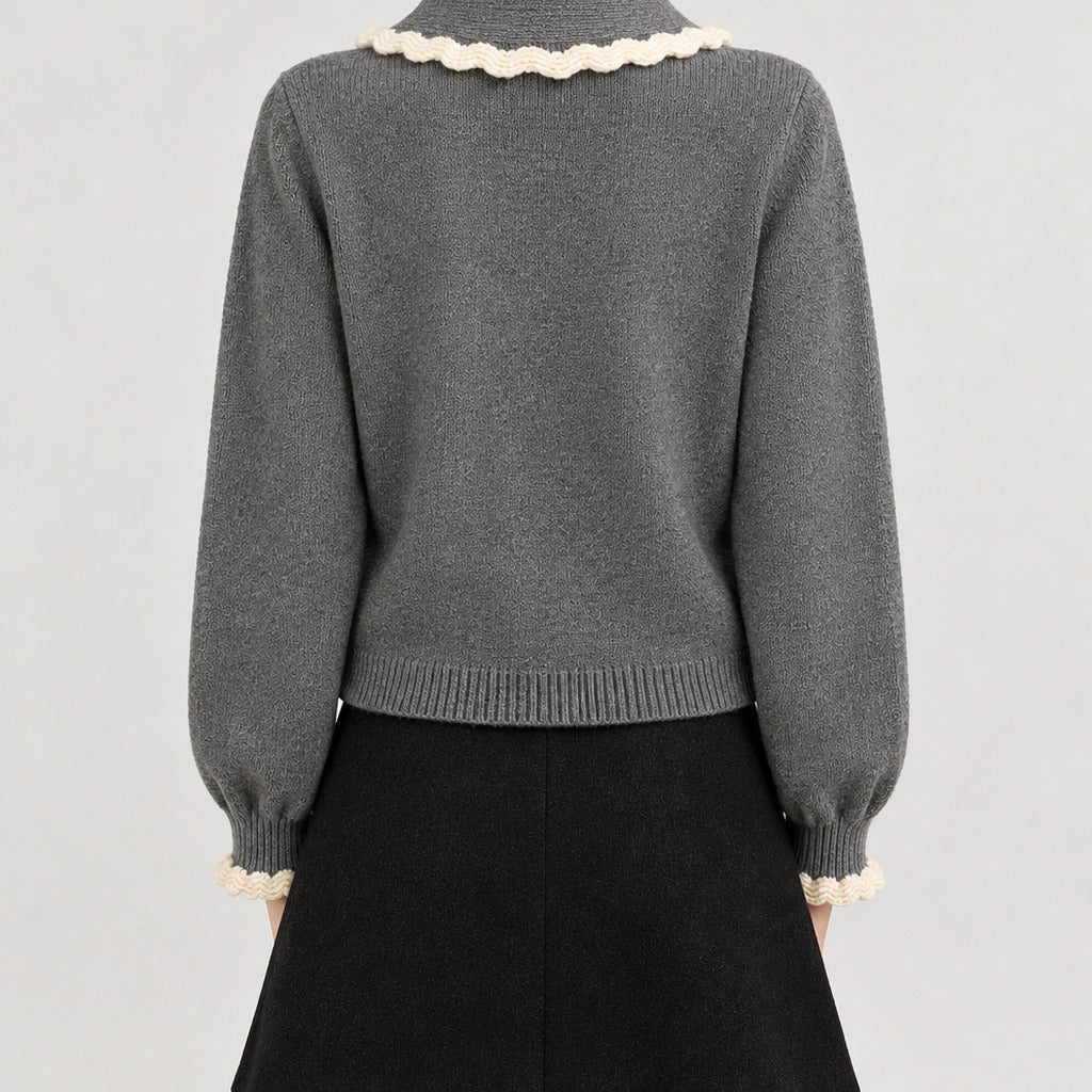 Brais Argyle Cardigan - Lead Product Detail