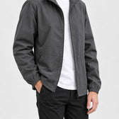 Brice Stand Collar Jacket - Lead Product Detail