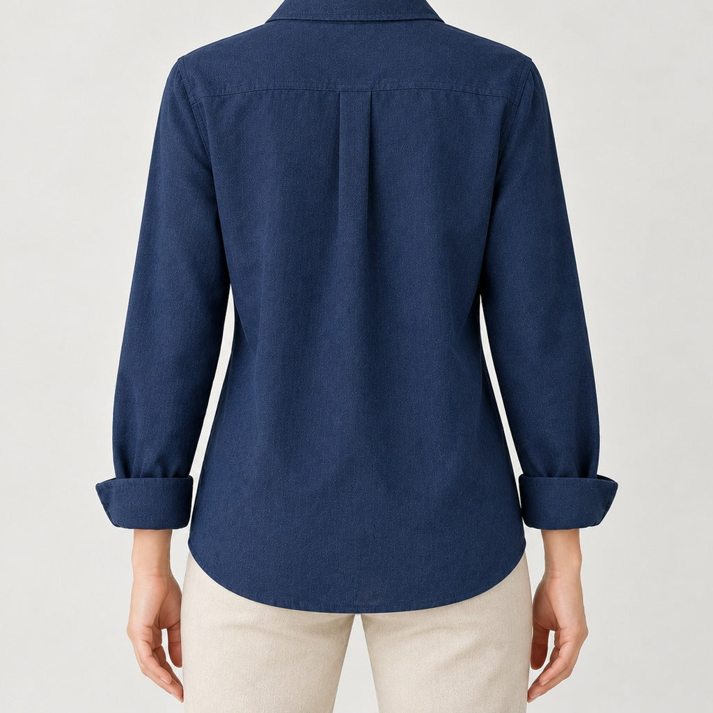 Hedwig Cotton Linen Shirt - Lead Product Detail
