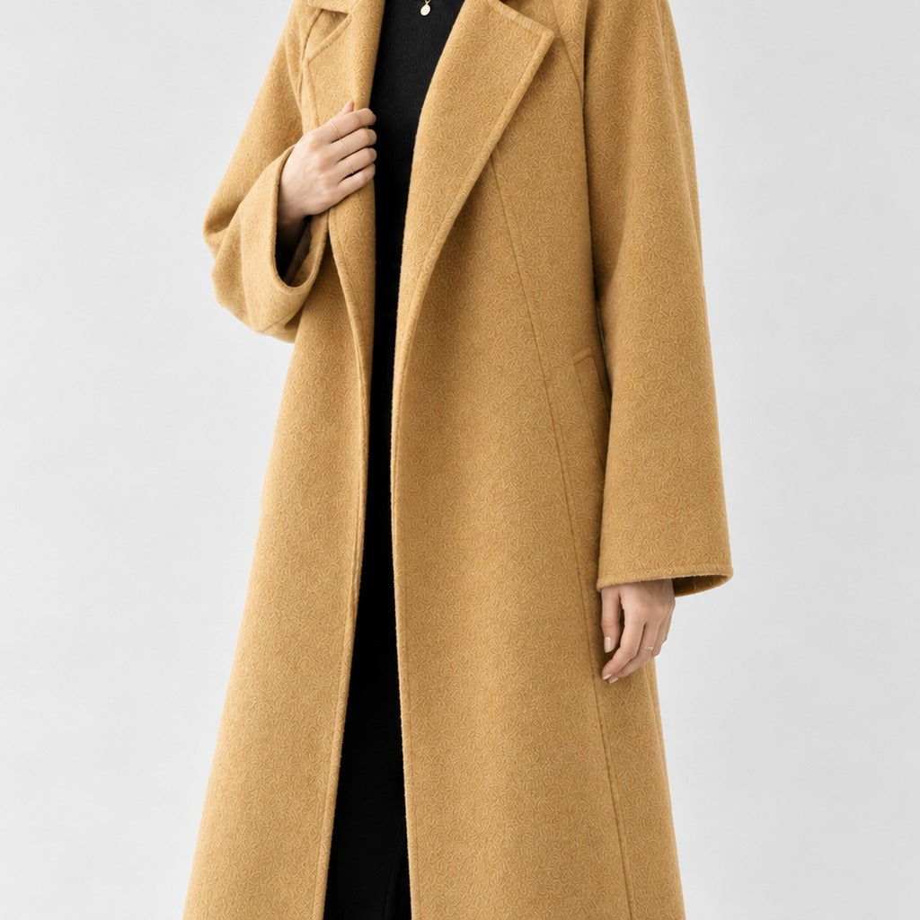 Heide Lapel Overcoat - Lead Product Detail
