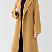 Heide Lapel Overcoat - Lead Product Detail