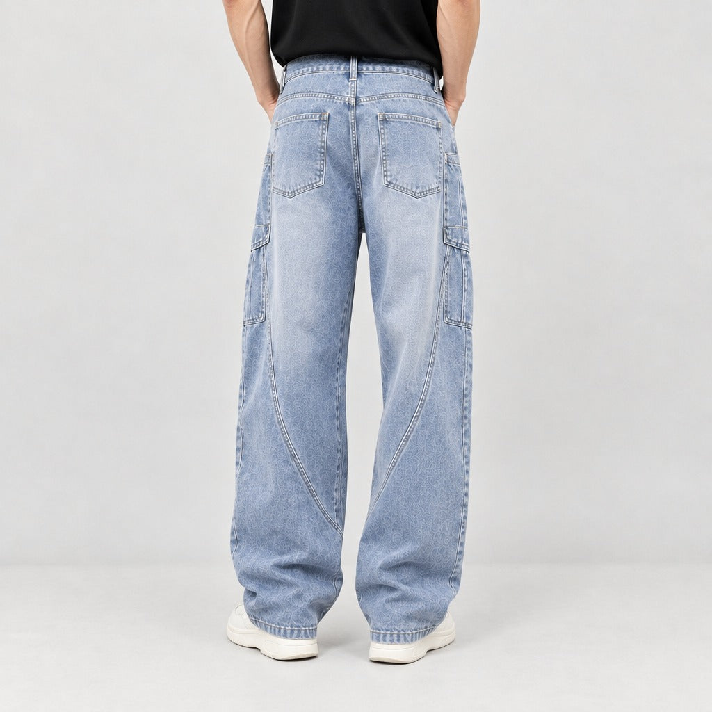 Carmine Wide Leg Jeans - Lead Product Detail