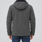 Ebbe Hooded Cotton Jacket - Lead Product Detail