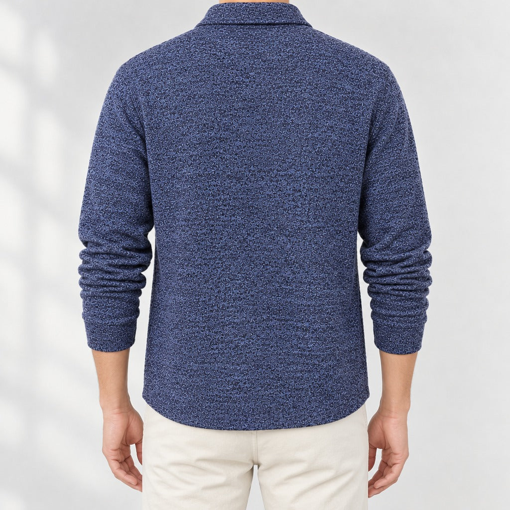 Egil Collared Knit Cardigan - Lead Product Detail
