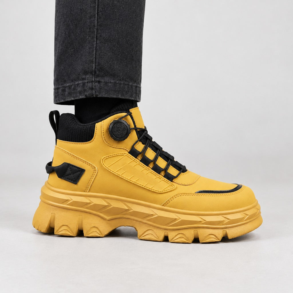 Crispin Chunky Sole Boots - Lead Product Detail