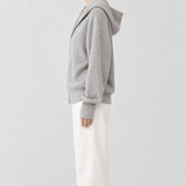 Jeanet Wool Zip Sweater - Lead Product Detail