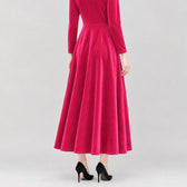 Johanne Velvet Midi Dress - Lead Product Detail