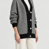 Karolin Herringbone Cardigan - Lead Product Detail