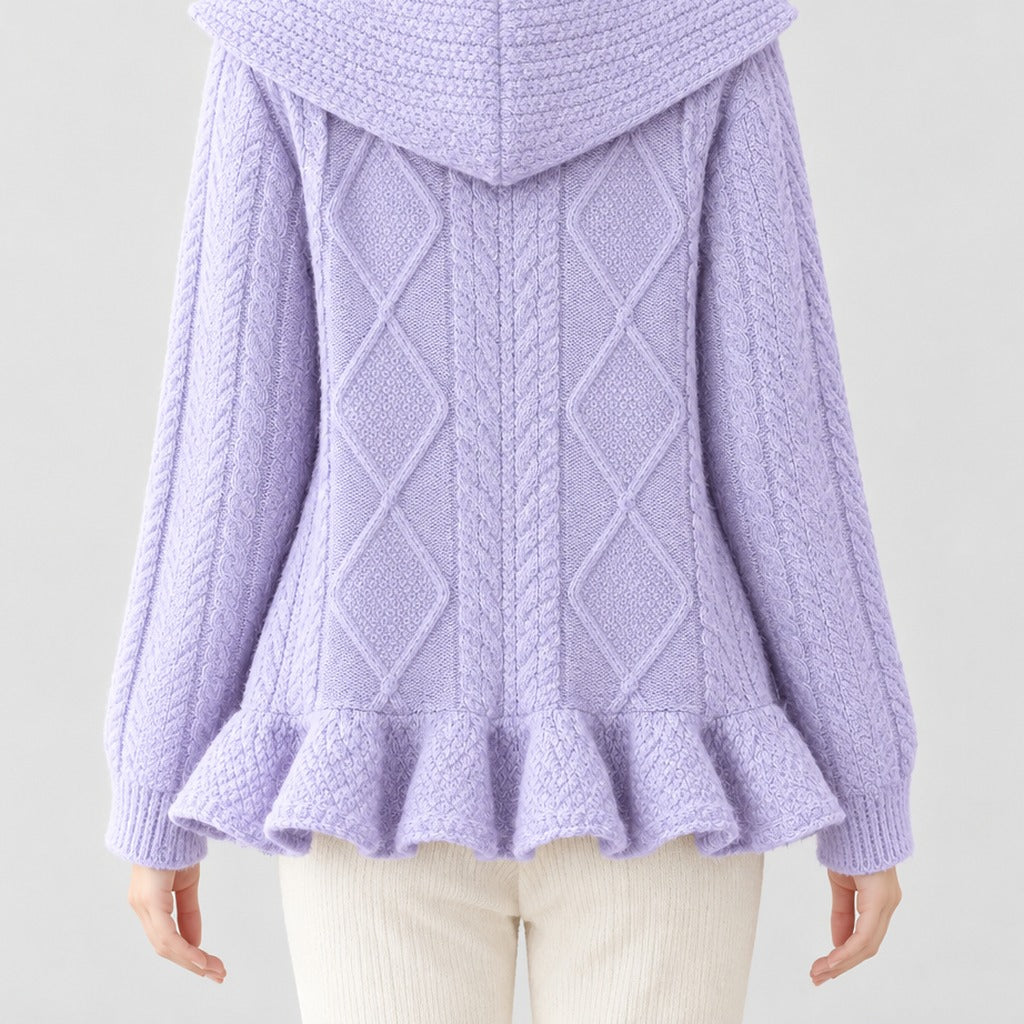 Katrijn Cable Knit Cardigan - Lead Product Detail