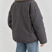 Katrine Faux Fur Jacket - Lead Product Detail