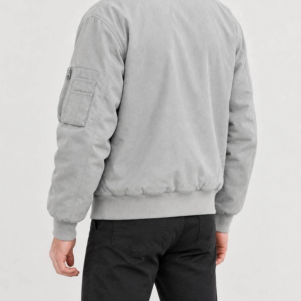 Flavien Contrast Collar Jacket - Lead Product Detail