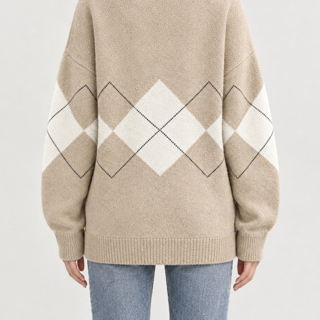Lenie Argyle Cardigan - Lead Product Detail