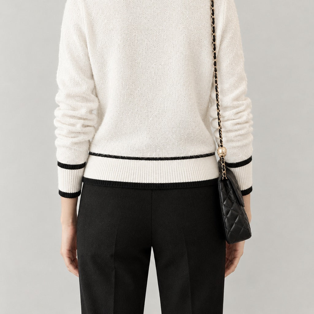 Leocadia Contrast Trim Cardigan - Lead Product Detail